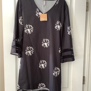 Elegant Black and White Women's Dress